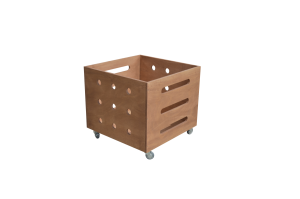 Loose Parts Storage Bin on Wheels