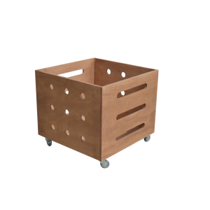 Loose Parts Storage Bin on Wheels