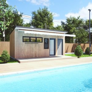 Outclass Poolside Changer 6 x 3 Single with Toilet