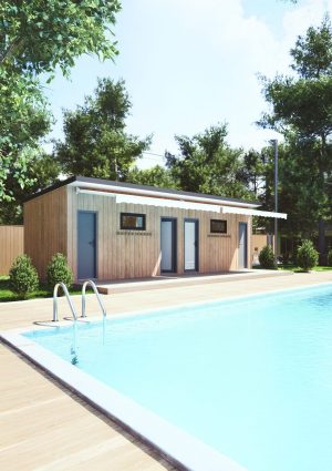Poolside Changer 9 x 3 with Toilets