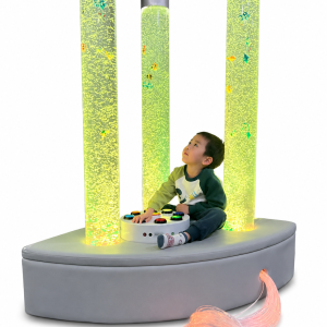 Large Sensory Station with Triple Bubble Tube + fibre Optic Strings